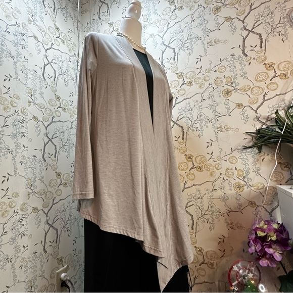 Eddie Bauer Casual Cardigan Sweater Women's Size M Gray Open Front Long Sleeve - Picture 2 of 8